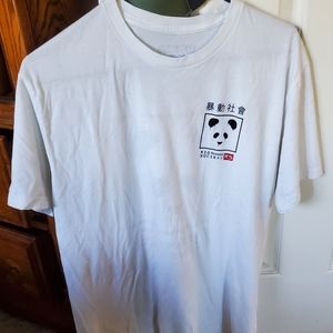 Riot Society Panda Shirt White Large